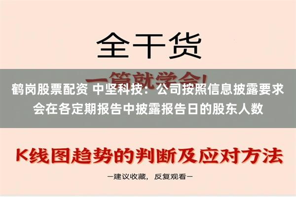 鹤岗股票配资 中坚科技：公司按照信息披露要求会在各定期报告中披露报告日的股东人数